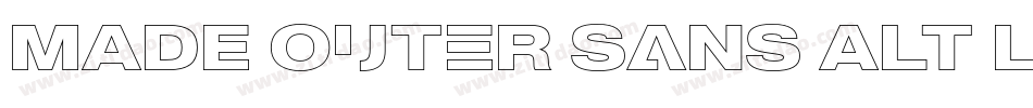 MADE Outer Sans Alt Light PERSONAL USE字体转换